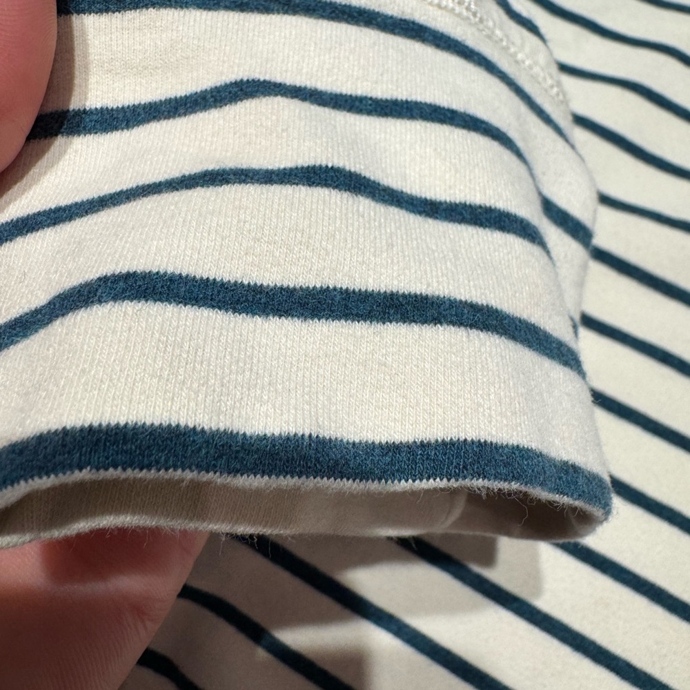 L.L. Bean Navy and White Striped Sweater - Picture 4 of 4